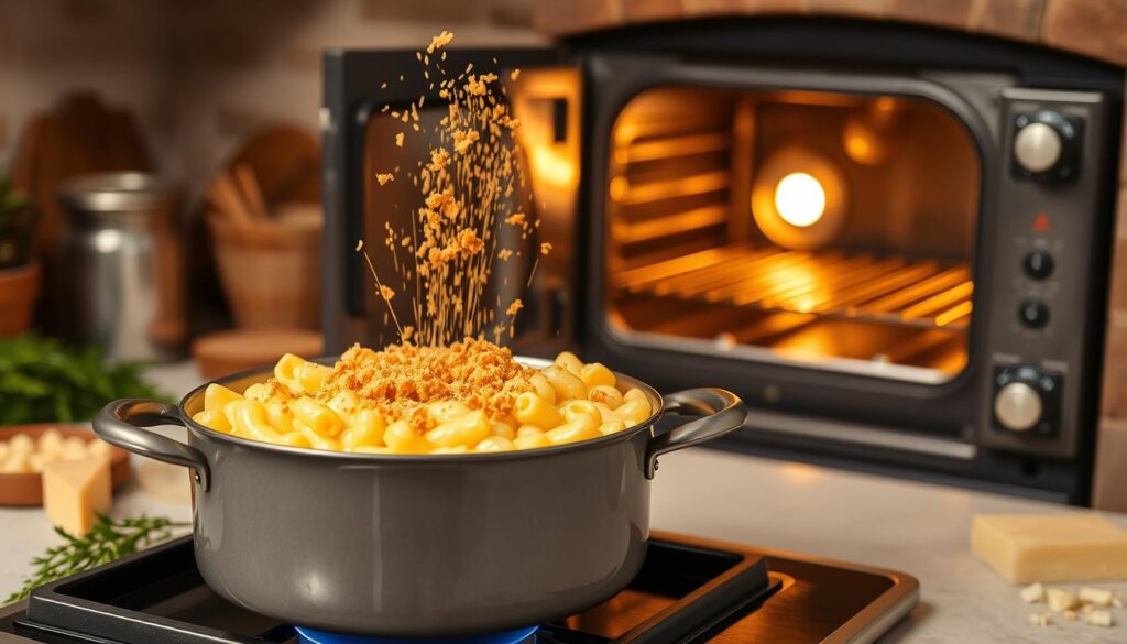 Baking Mac and Cheese