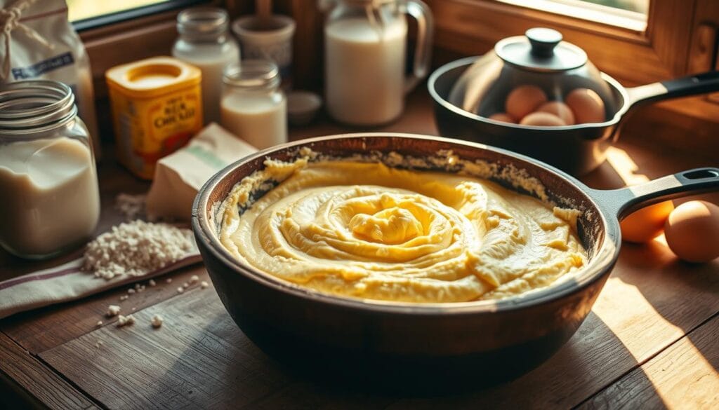 Cast Iron Skillet Cornbread Preparation