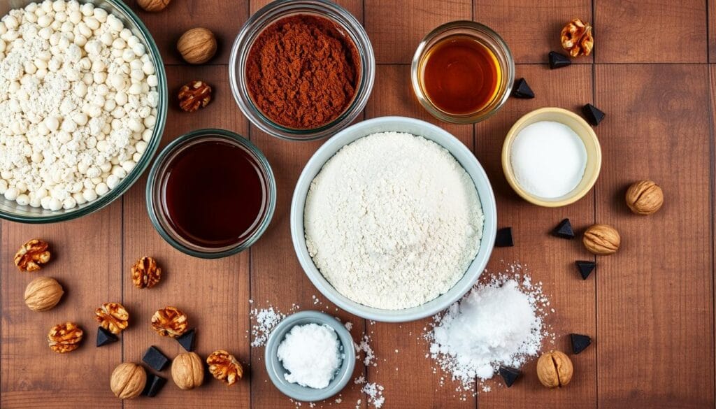 Chickpea Flour Brownie Ingredients