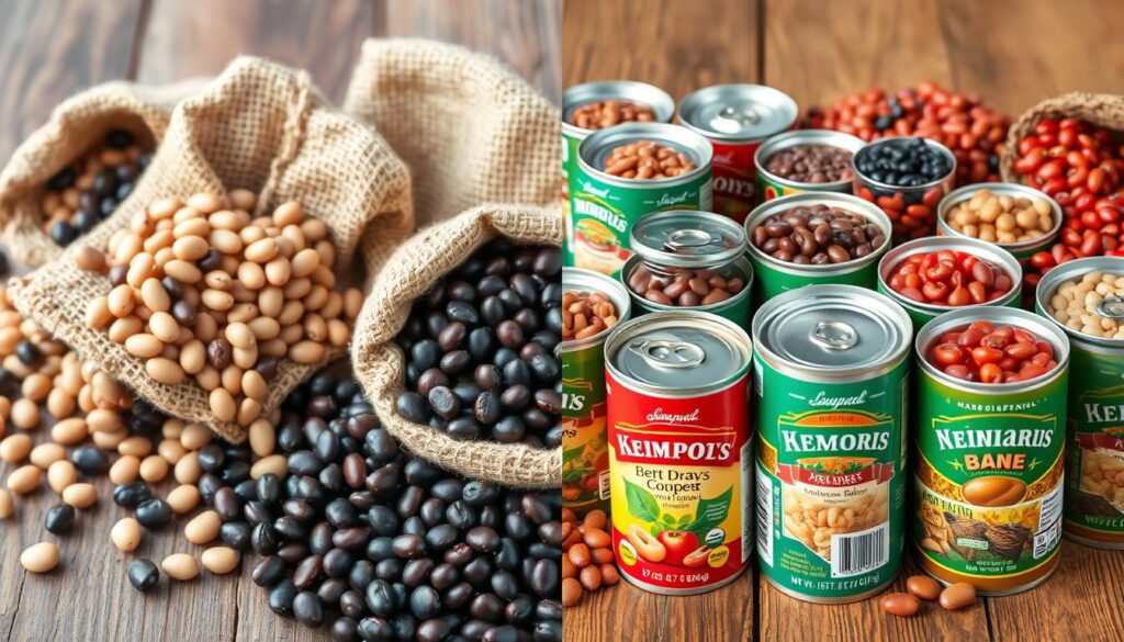 Dried and Canned Beans Comparison