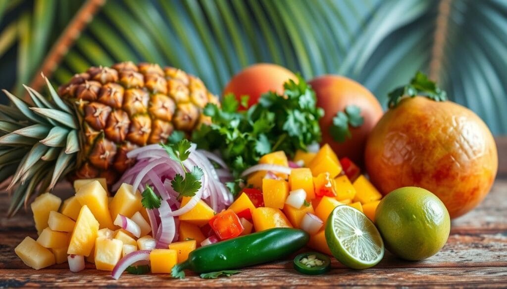 Pineapple Mango Salsa Ingredients