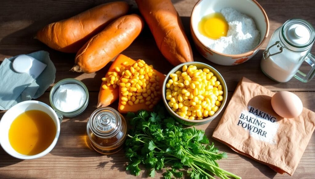 Sweet Potato Cornbread Ingredients