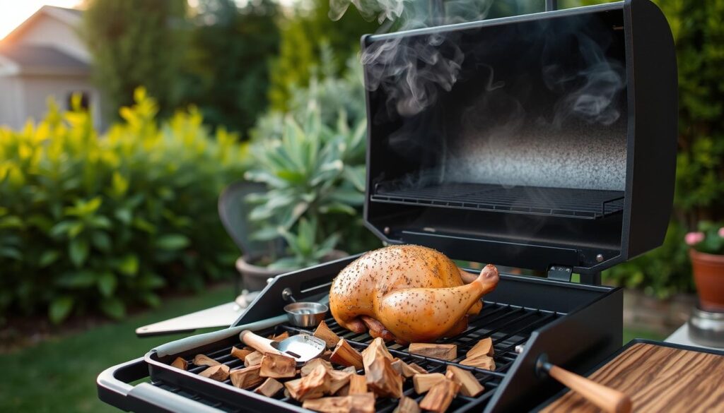 Traeger Grill Setup for Smoking Chicken